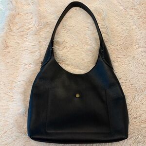 Coach Black Leather Shoulder Bag
